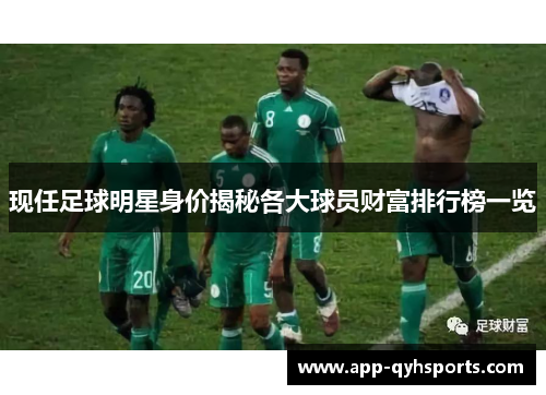 现任足球明星身价揭秘各大球员财富排行榜一览
